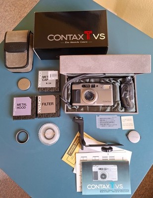 Contax TVS Carl Zeiss Vario Sonnar 35mm mit Etui OVP Blitzadapter Filter Blende