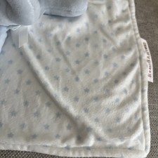 Blankets and Beyond Elephant Lovey Stars Blue White Security Blanket Soother