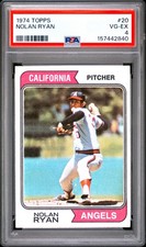 Nolan Ryan 1974 Topps PSA 4 #20 California Angels