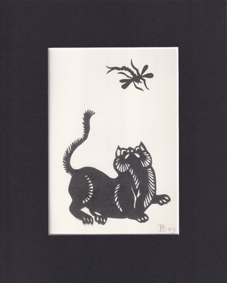 8X10'' Matted Print Picture Cat Feline Art: Ira Blount