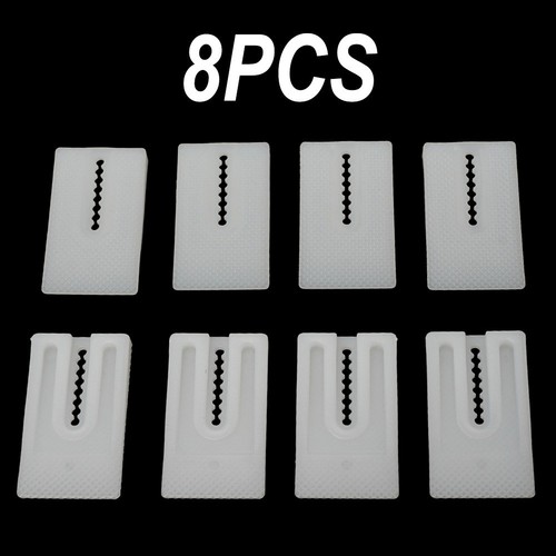 8pc White Toilet Leveling Shims Multi-Purpose Design Leveling Shims Stabilize - Picture 12 of 12