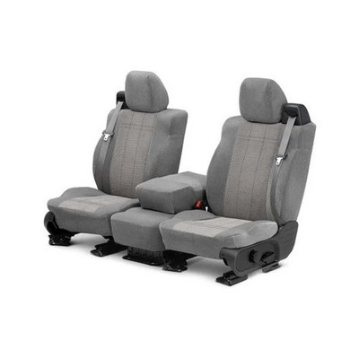 For Honda Insight 10-14 Seat Cover O.E. Velour 1st Row Light Gray & Monarch