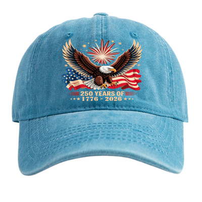 Cappellino Baseball Regolabile America 250° Anniversario – Patriot 1776-2026, Unisex, Cotone