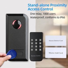 Standalone DC 9-18V RFID Proximity Card Reader IP66 Waterproof Access Control