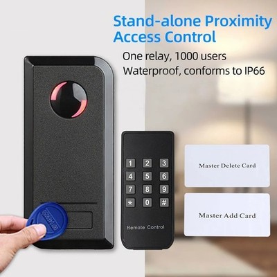 Standalone DC 9-18V RFID Proximity Card Reader IP66 Waterproof Access Control