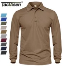 Mens Long Sleeve Polo Shirts Quick Dry Breathable Casual Work Collared Golf Tops