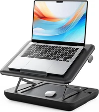 Height & Tilt Adjustable Lap Desk, Portable Laptop Stand for Bed, Car, Couch and