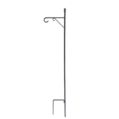 Style Selections 64-in Black powder coated Metal Traditional Shepherd's hook