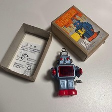 Sparkling Robot Wind-Up Tin Toy Vintage Showa Retro Made in Japan with Box