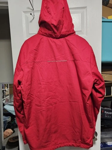 Trimark Mens Red Coat JB Hunt Logo Size XL Fleece Lined image 8
