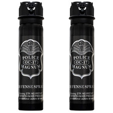 Police Magnum pepper spray self defense tactical security 2 Pack 5oz Flip Top