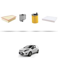 Hoffcar Set Service - 4 Filter FüR Ford Fiesta VI 1.6 Tdci 55Kw Von 2008