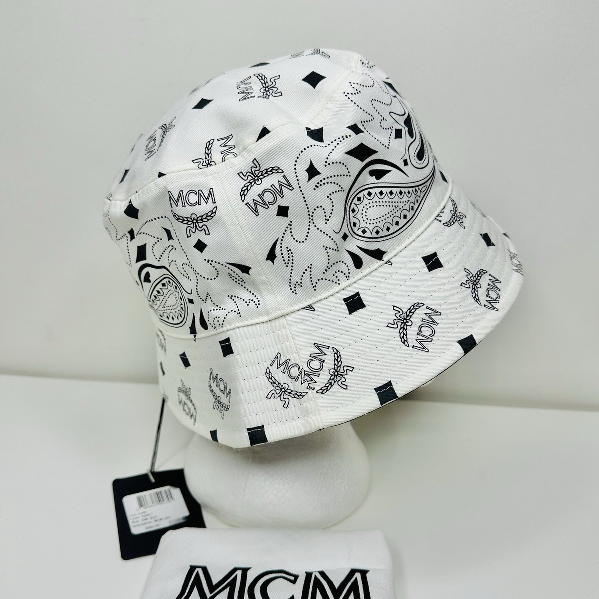MCM Cream White Visetos Monogram Baseball Cap One Size Classic Cap in Visetos Silver | MCM ®US main image 4