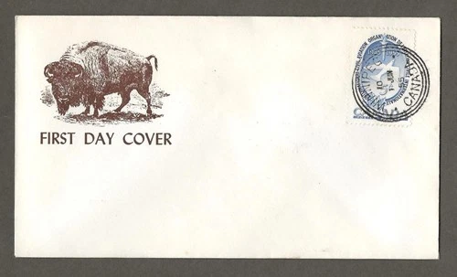 Canada first day cover, Lecner Buffalo Cachet, 1955 ICAO [719