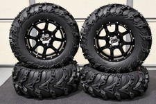 CAN AM OUTLANDER 700 27" MUD LITE II & 14" COBRA BLK ATV TIRE & WHEEL KIT 1CA
