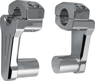 ROX - 4R-P2Cc02 - Pivoting Handlebar Riser Chrome 2'' Rise