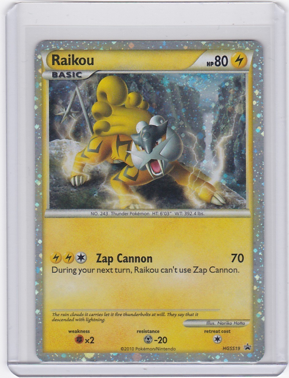 Pokémon Raikou HGSS19 Call of Legends Holo Rare Promo LP