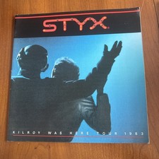 STYX 1983 Kilroy Was Here Tour Concert Program Tommy Shaw Dennis De Young