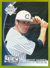 2010 Mesa County JUCO World Series Bryce Harper Washington Natoinals Rookie Card. rookie card picture