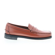 Sebago Classic Dan Pigment Mens Brown Loafers Slip Ons Penny Shoes