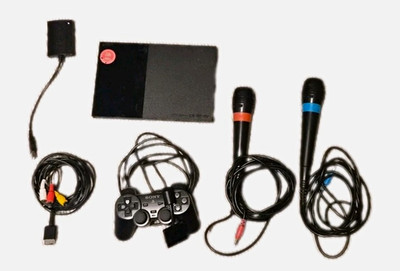 Sony PlayStation 2 SCPH-90004 PAL inkl. Controller, AV, 2 Mics