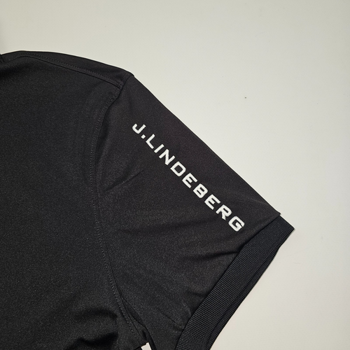 J Lindeberg black shirt polo Golf men's short sleeve size S - Picture 3 of 4