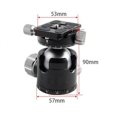 Tripod Ball Head Low Center of Gravity 720  Panoramic Head Quick Release Plate