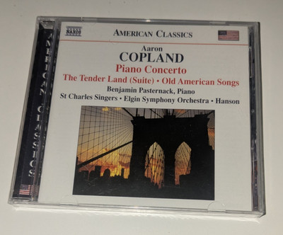 AARON COPLAND Robert Hanson - Piano Concerto Tender Land Old American Songs (CD)