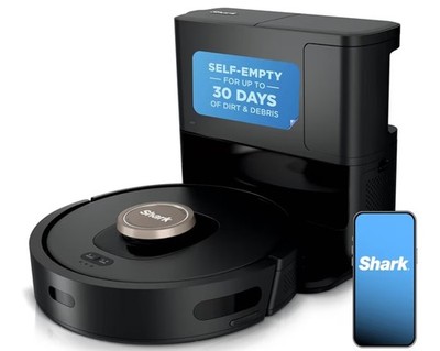 Shark AV2501AE AI Robot Vacuum with XL HEPA Self-Empty Base, Bagless 60-Day Capa