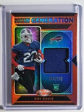 Ray Davis Bills 2024 Certified New Generation Jerseys Mirror Orange /249 RC 🚚