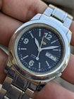 Seiko 5 Automatic 7S26-02J0 Rare Blue Dial Vintage Men's Watch Jumbo Size