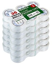 HERKKA Clear Packing Tape, 36 Rolls Heavy Duty Packaging Tape for Shipping Packa