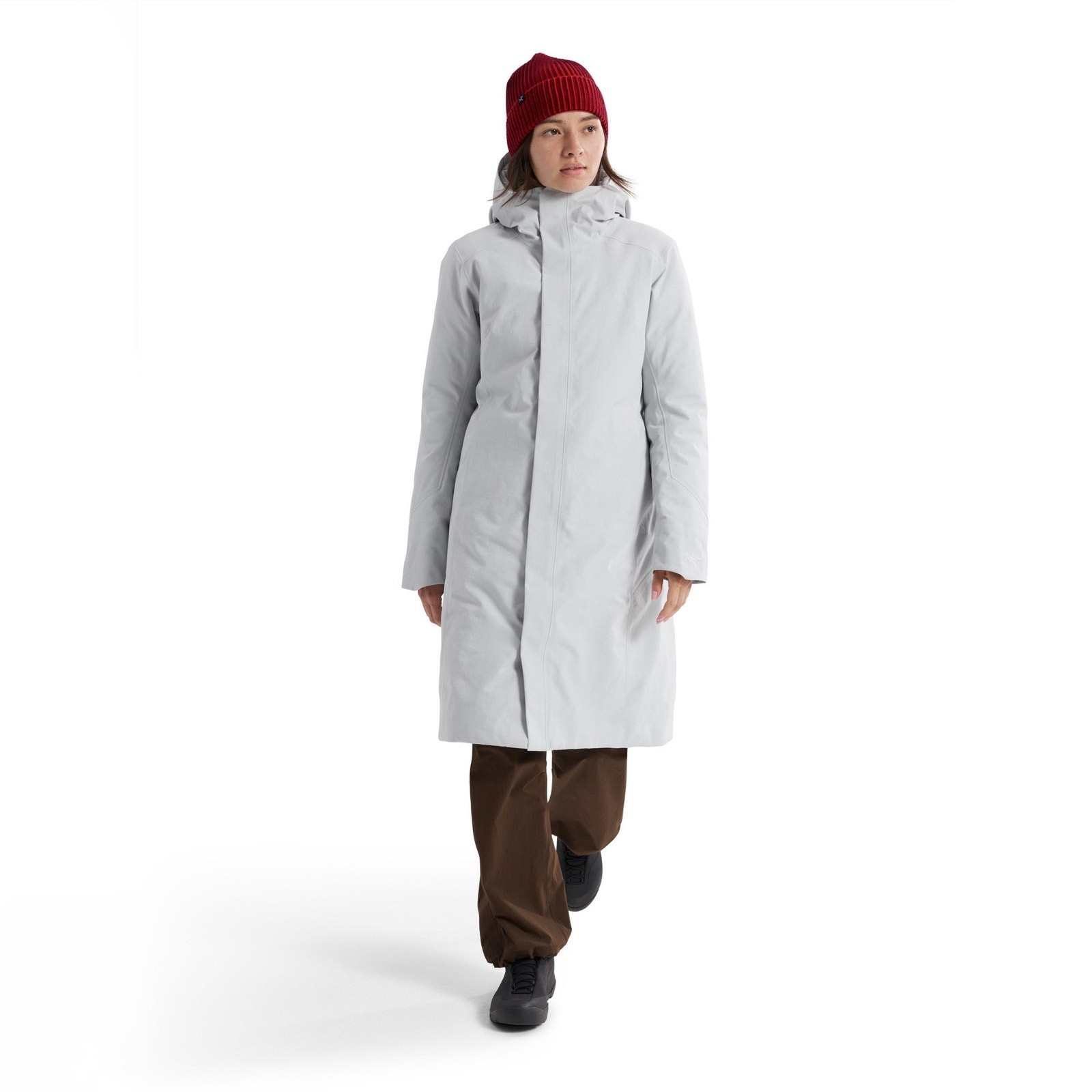 Arc'teryx Patera Down Parka Womens Large Solitude Off White Waterproof Jacket image 6