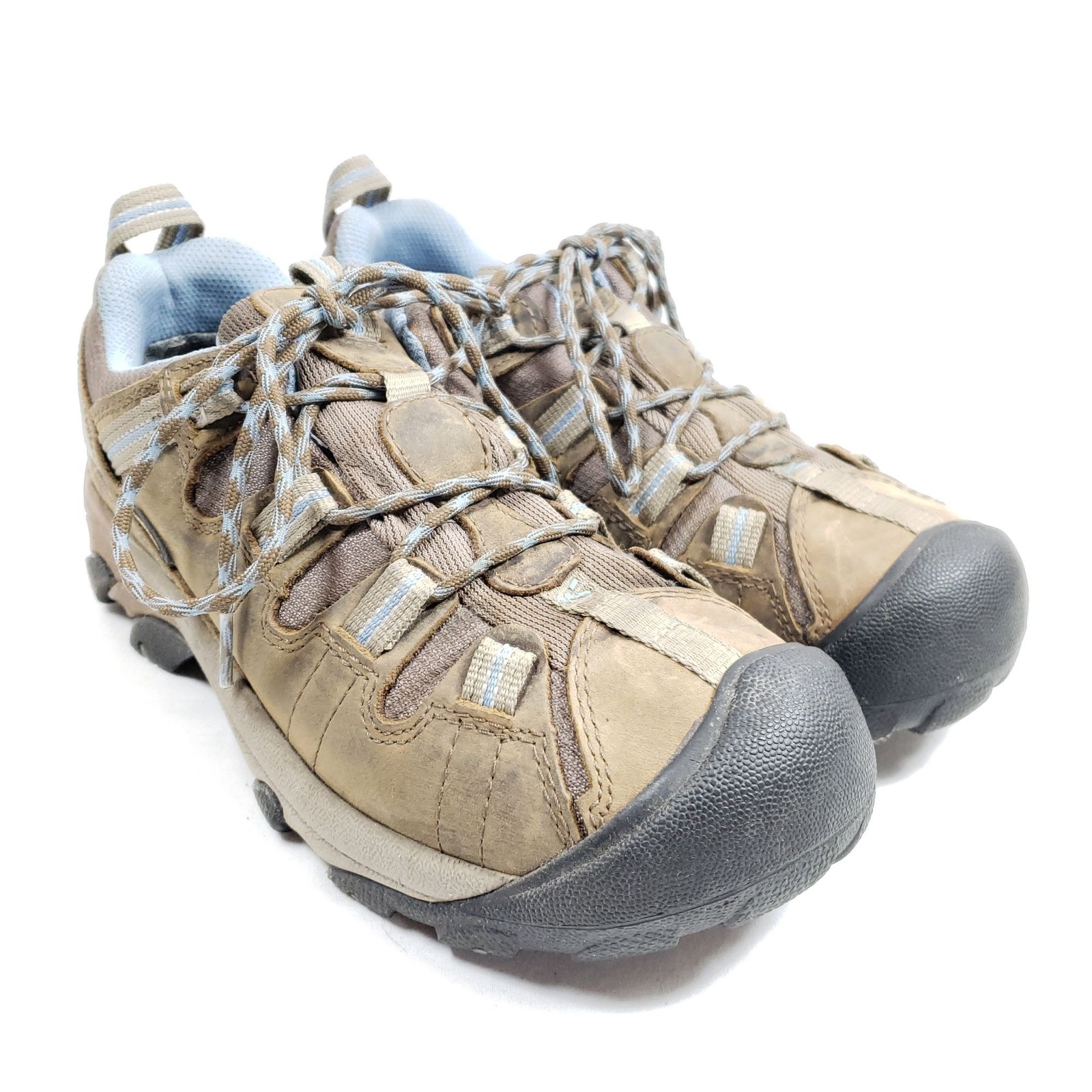 Scarpe da trekking Keen da donna taglia 7 5 in pelle grigia
