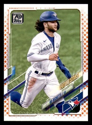 2021 Topps Orange Star 99 Made #310 Bo Bichette FS Toronto Blue Jays