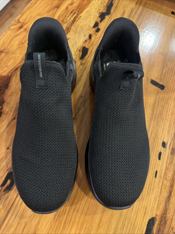 SKECHERS Hands Free Swift Fit Mesh Black Athletic Shoes  ~ Women's Size 7 ~ EUC