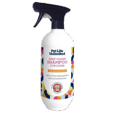 Vanilla Ginger Scented Deep Cleaning Dog Shampoo Spray for Pets 16oz