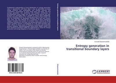 Entropy generation in transitional boundary layers Esmaiil Ghasemisahebi