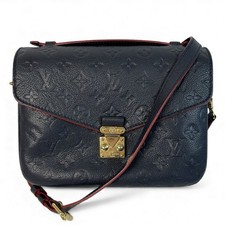 LOUIS VUITTON LV GHW Pochette Metis 2 Way Bag M44071 Monogram Empreinte Navy