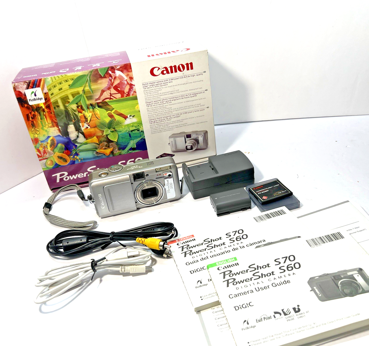 Canon PowerShot S60 5.0MP Digital Camera - Silver for sale