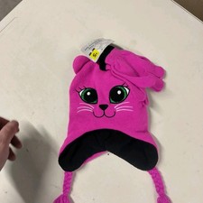Kids Cat Hat Winter Hat And Glove Set