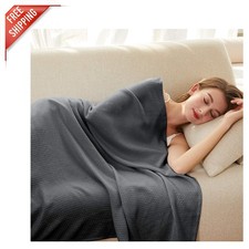 Cooling Blanket - 100 Bamboo Rayon, Lightweight, 79"x91" for Hot Sleepers