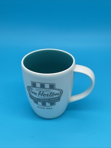 Tim Hortons Limited Edition 2014 Mug | White w/ Blue Inside | Coffee Tea Cocoa