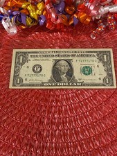 F71777170C/LUCKY 7,S FIVE KIND,TRINARY,ALTERNATOR, ODOMETER ONE DOLLAR BILL