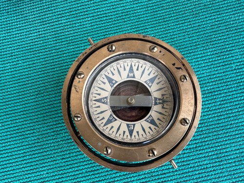 Vintage Dirigo Nautical Gimbal Compass Sail Boat Marine E M Shaman Seattle, WA - Picture 3 of 12
