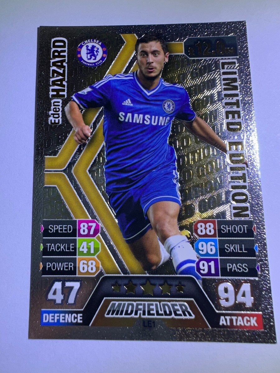 MATCH ATTAX 2013/14 13/14 EDEN HAZARD GOLD LIMITED EDITION NO LE1G