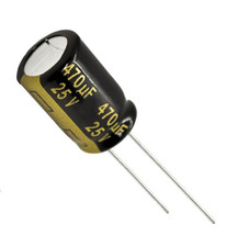 6 x Aluminum Electrolytic Capacitor 470uF 25V 20% 10x16mm FM Radial Panasonic