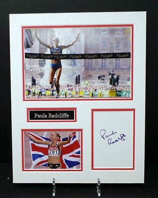 Paula RADCLIFFE British Athlete Runner Signed Mounted Photo Display AFTAL RD COA