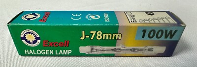 Excell J-78mm 100W 130V R7s Halogen Lamp   Double-Ended Floodlight Bulb