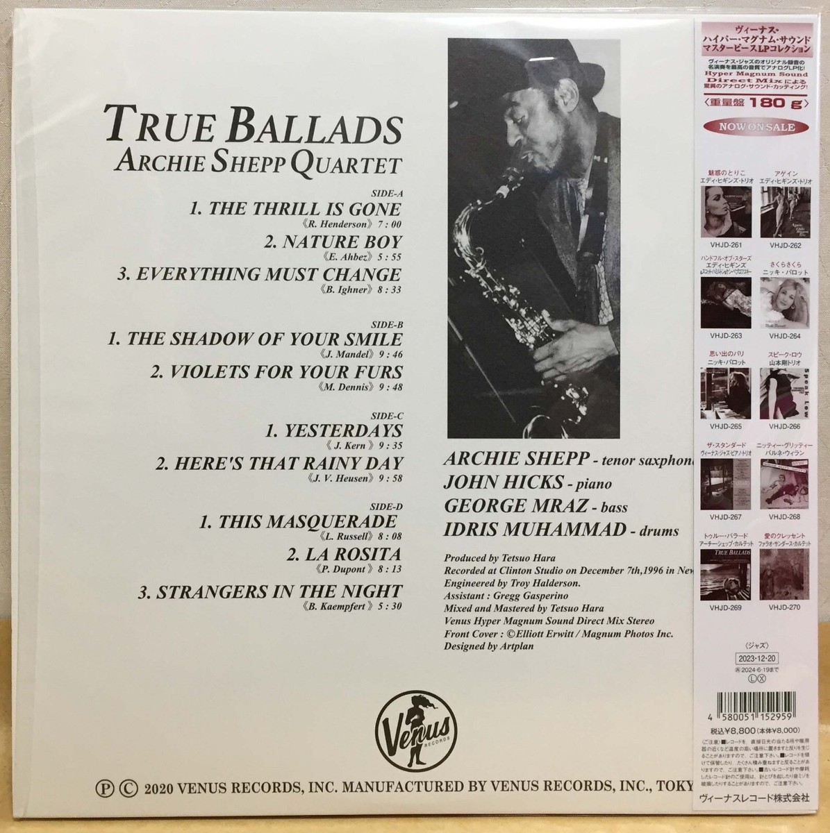 ★Archie Shepp Quartet / True Ballads 2LP OS0zODI0LmpwZWc.jpeg